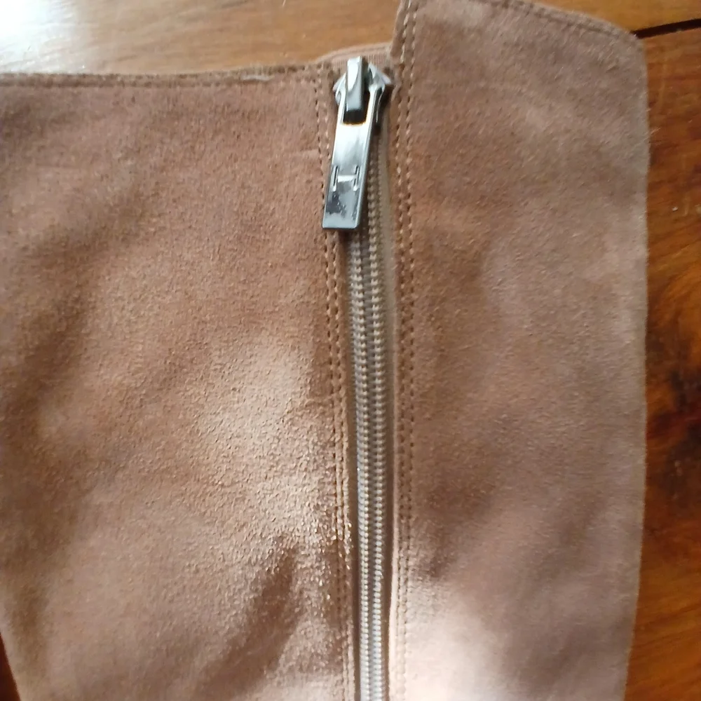 H by Halston Over the Knee Tan Boots Sz 6.5